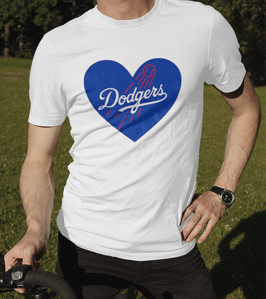 Los Angeles Dodgers Heart MLB Baseball World Series 2025 T-Shirt