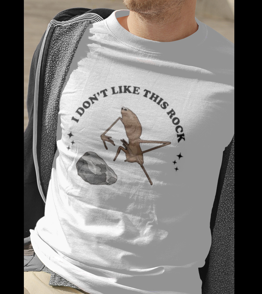 Marcus I Dont Like This Rock Creature Cartoon T-Shirt