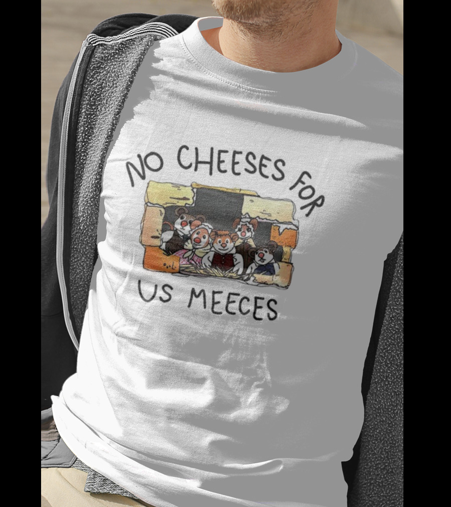 Muppet Mice Family No Cheeses For Us Meeces Brick Wall Theme T-Shirt