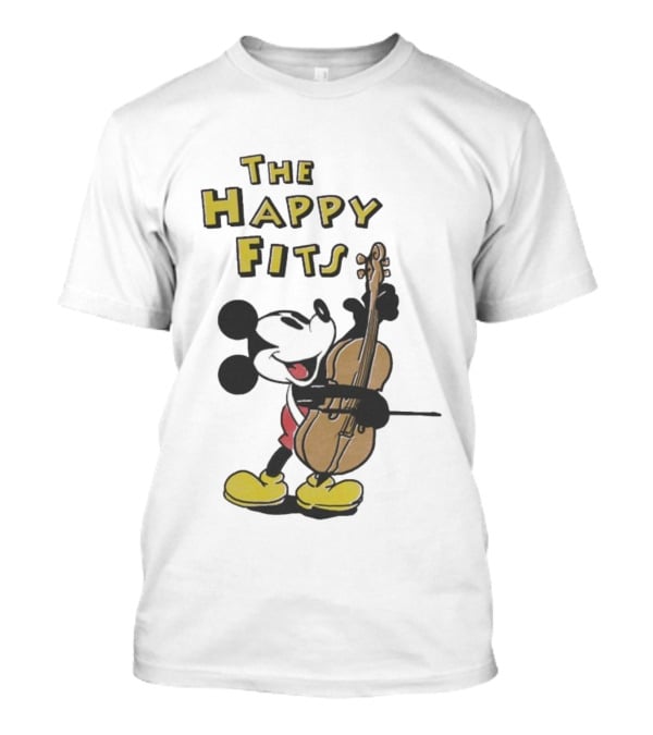 The Happy Fits Steamboat Willie Mickey Mouse Cello Violin T-Shirt