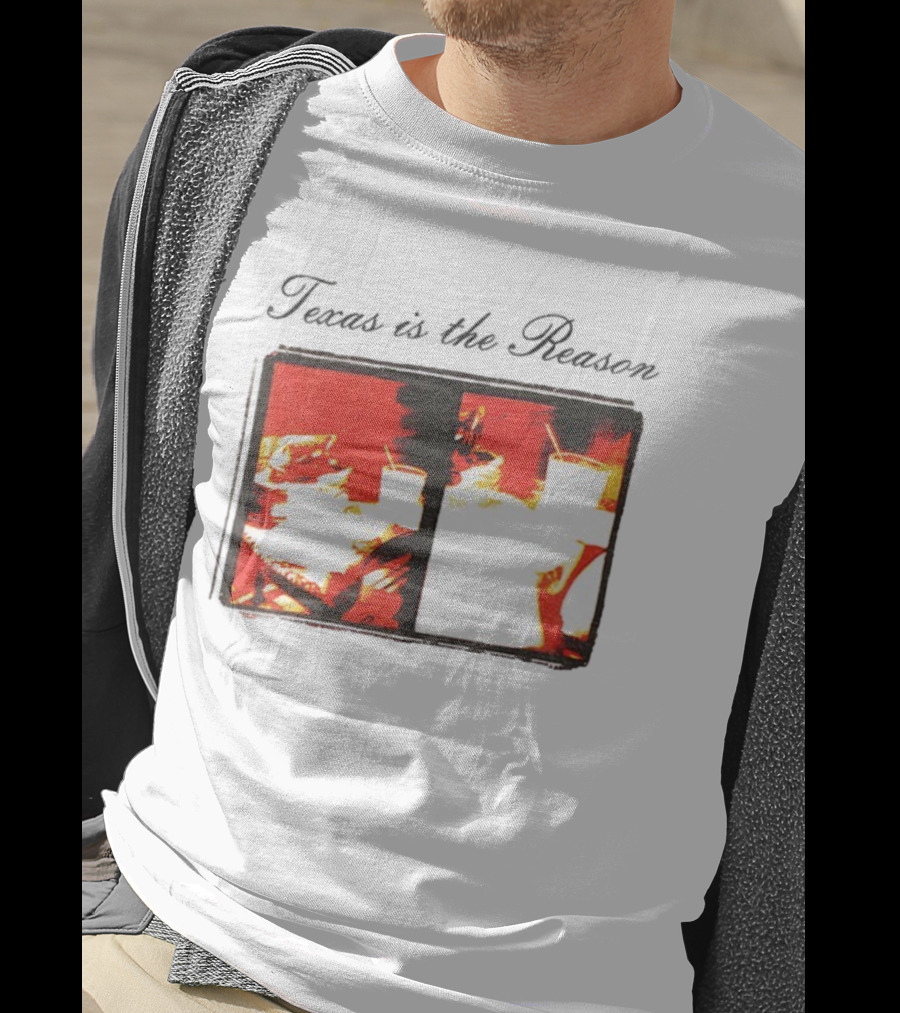 Texan Vintage Aesthetic With Retro Diner Imagery T-Shirt