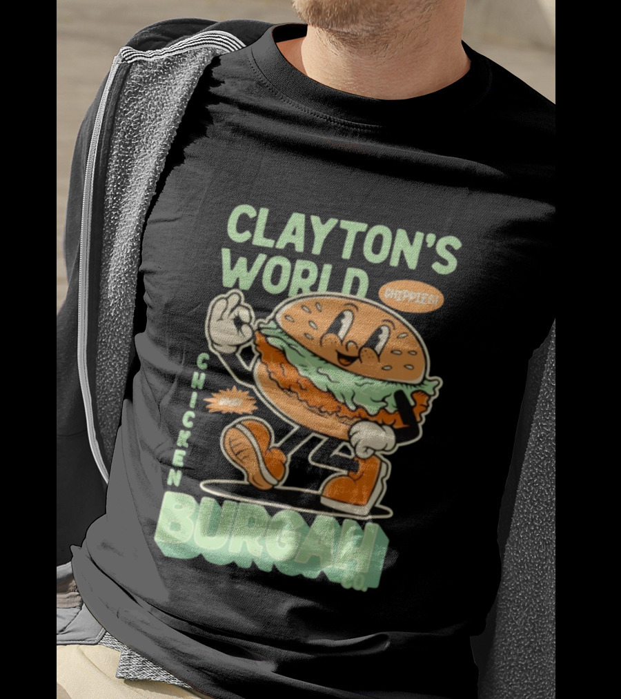 Clayton's World Chicken Burgah Co Chippies Good! T-Shirt