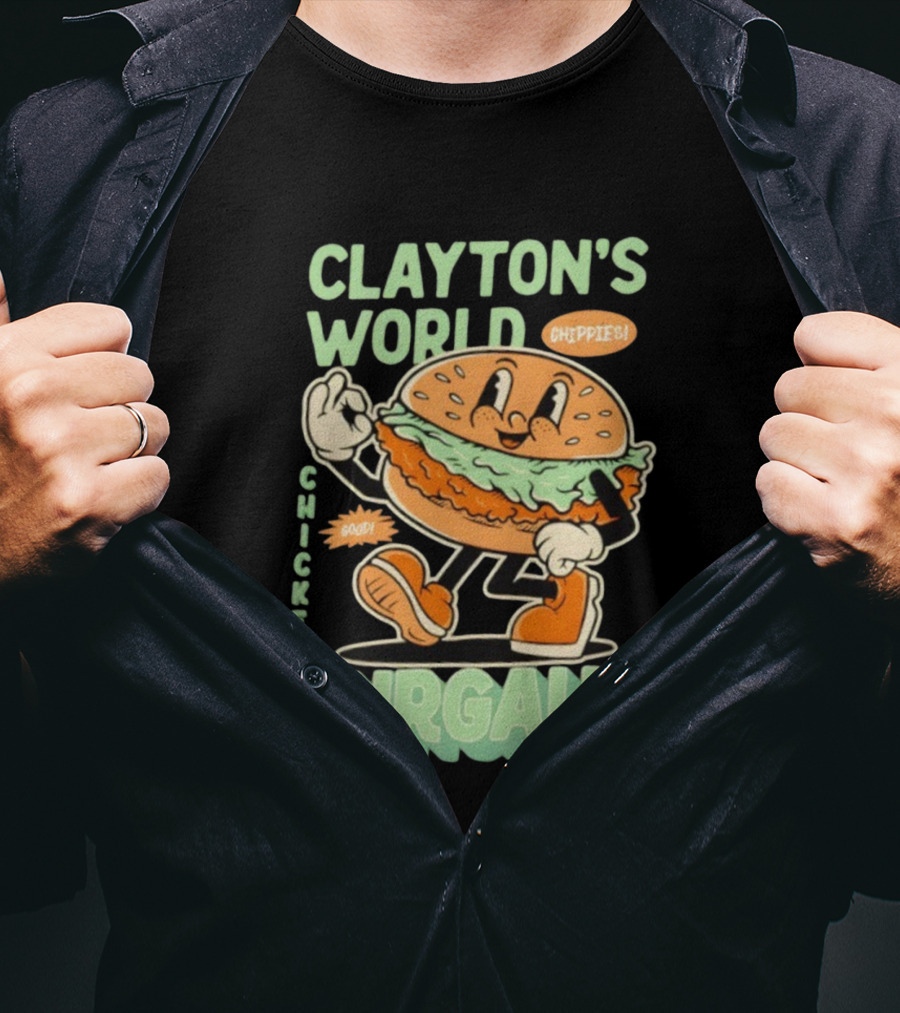 Clayton's World Chicken Burgah Co Chippies Good! T-Shirt