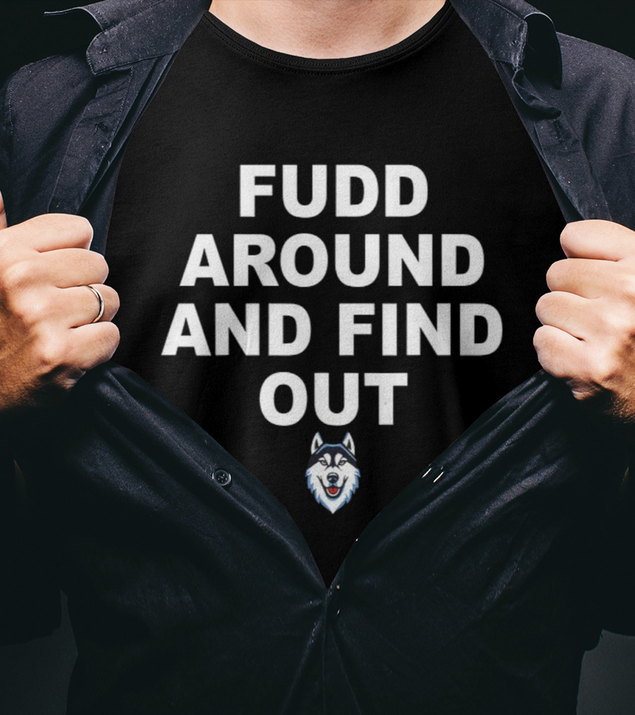 Fudd Around And Find Out Azzi Fudd Takes The Crown Husky Logo T-Shirt
