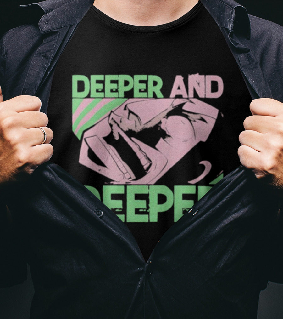 Gyakkyou Burai Kaiji Hakairoku-hen Deeper And Deeper Manga Art T-Shirt