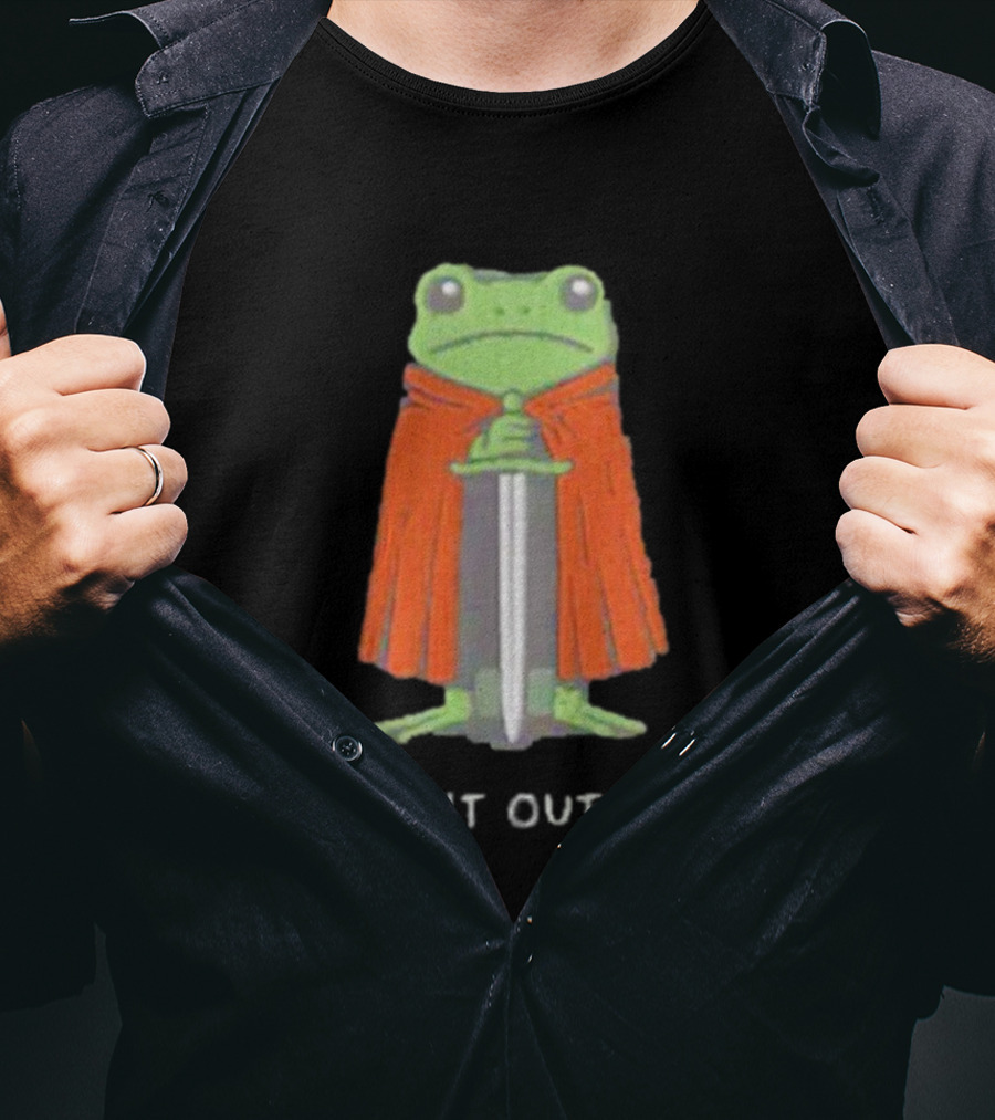 I'm Burnt Out M'Lord Frog With Sword And Cape T-Shirt