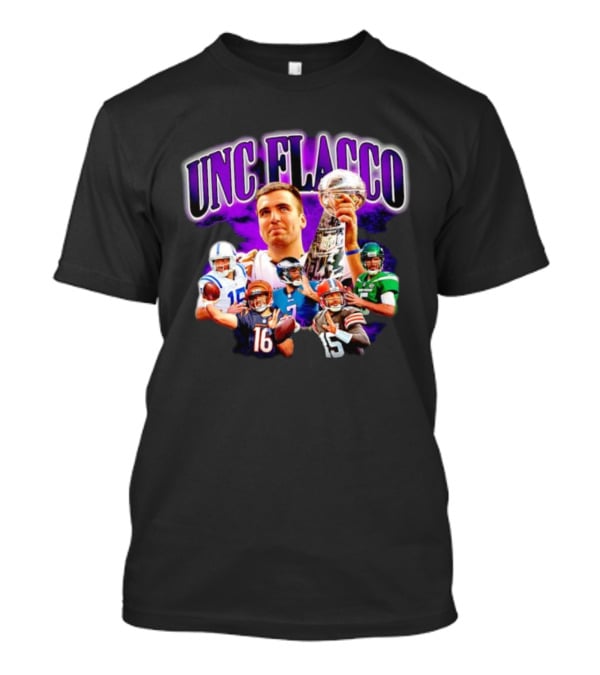 UNC Flacco Football Super Bowl Trophy Quarterbacks T-Shirt