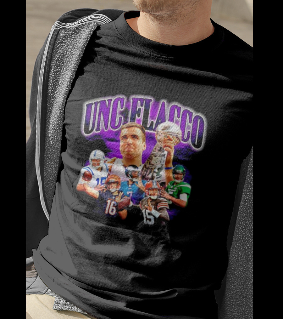 UNC Flacco Football Super Bowl Trophy Quarterbacks T-Shirt