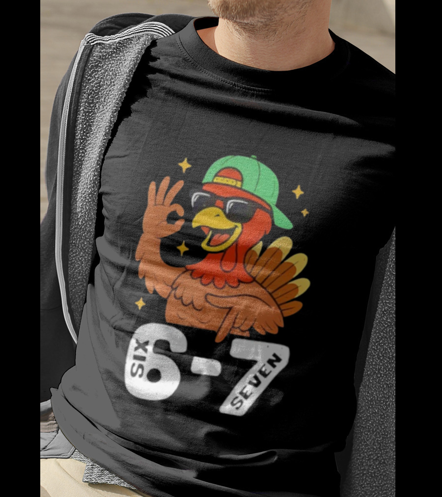 Six Seven Turkey Meme Gen Z Alpha Style T-Shirt