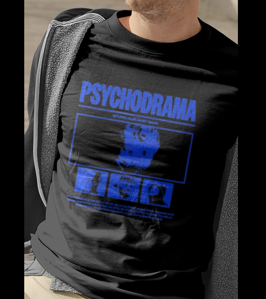 Dave Psychodrama Blue Face Iconic Music Album Art T-Shirt