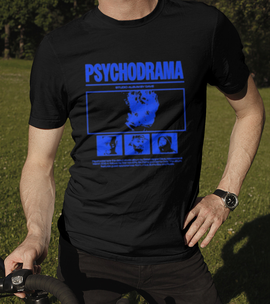 Dave Psychodrama Blue Face Iconic Music Album Art T-Shirt
