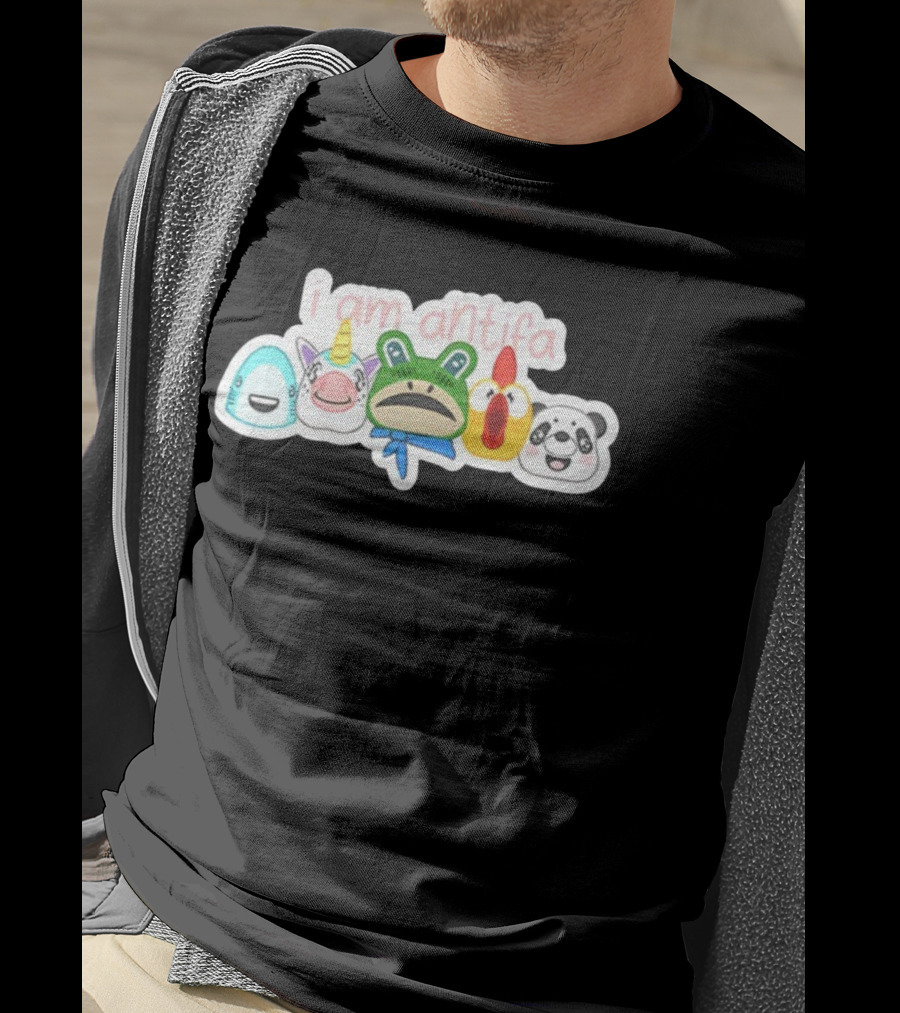 I Am Antifa Frog Portland Animal Protester T-Shirt