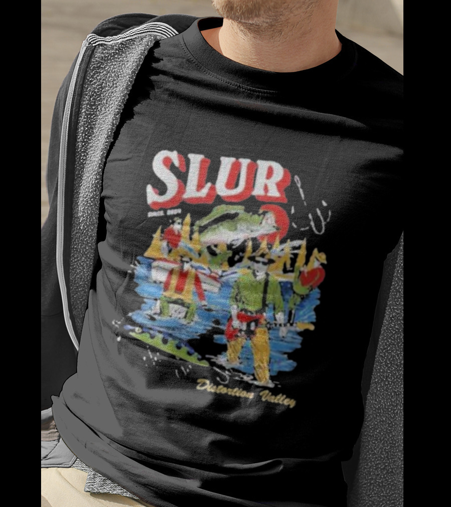 Slur Distortion Valley River Adventure Band Surprise T-Shirt