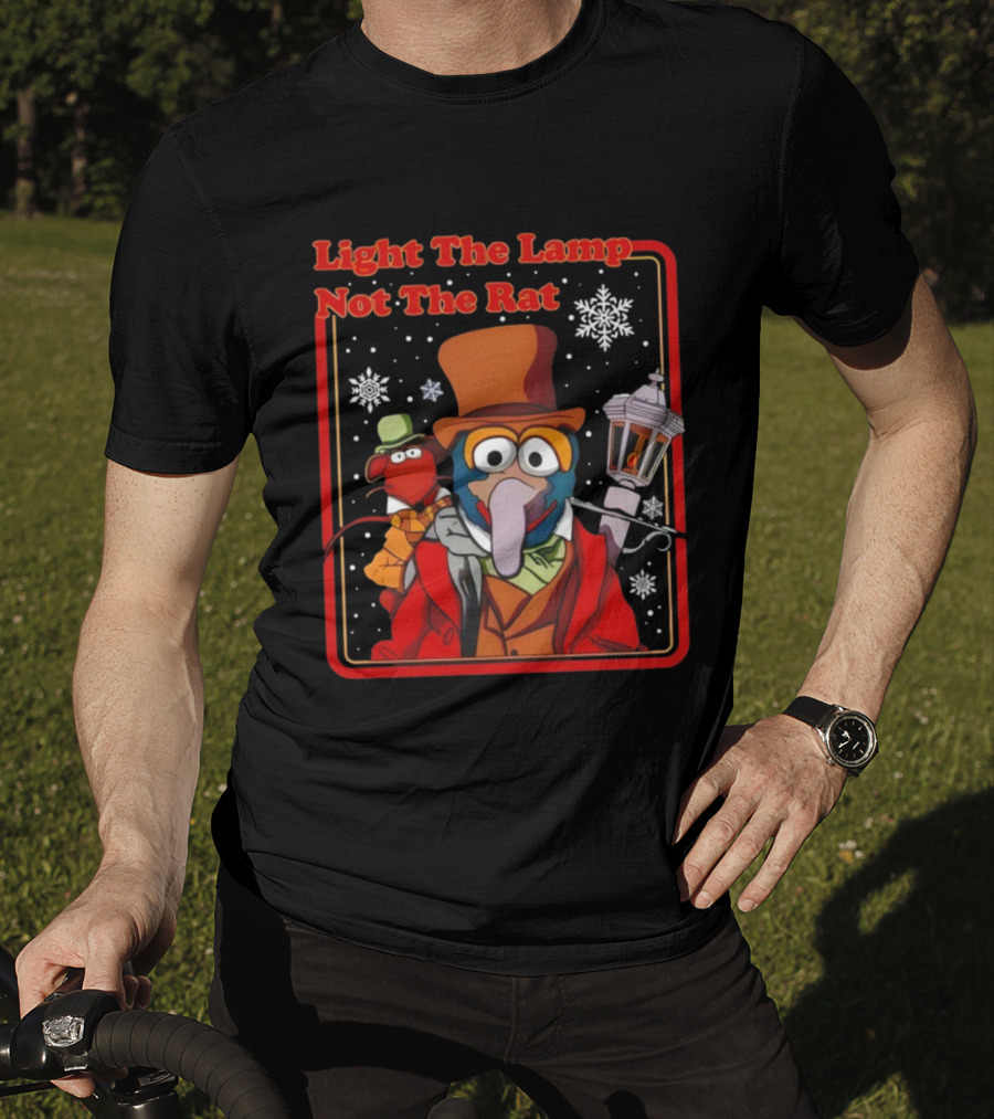 Gonzo Rizzo The Muppets Christmas Carol Light The Lamp Not The Rat T-Shirt