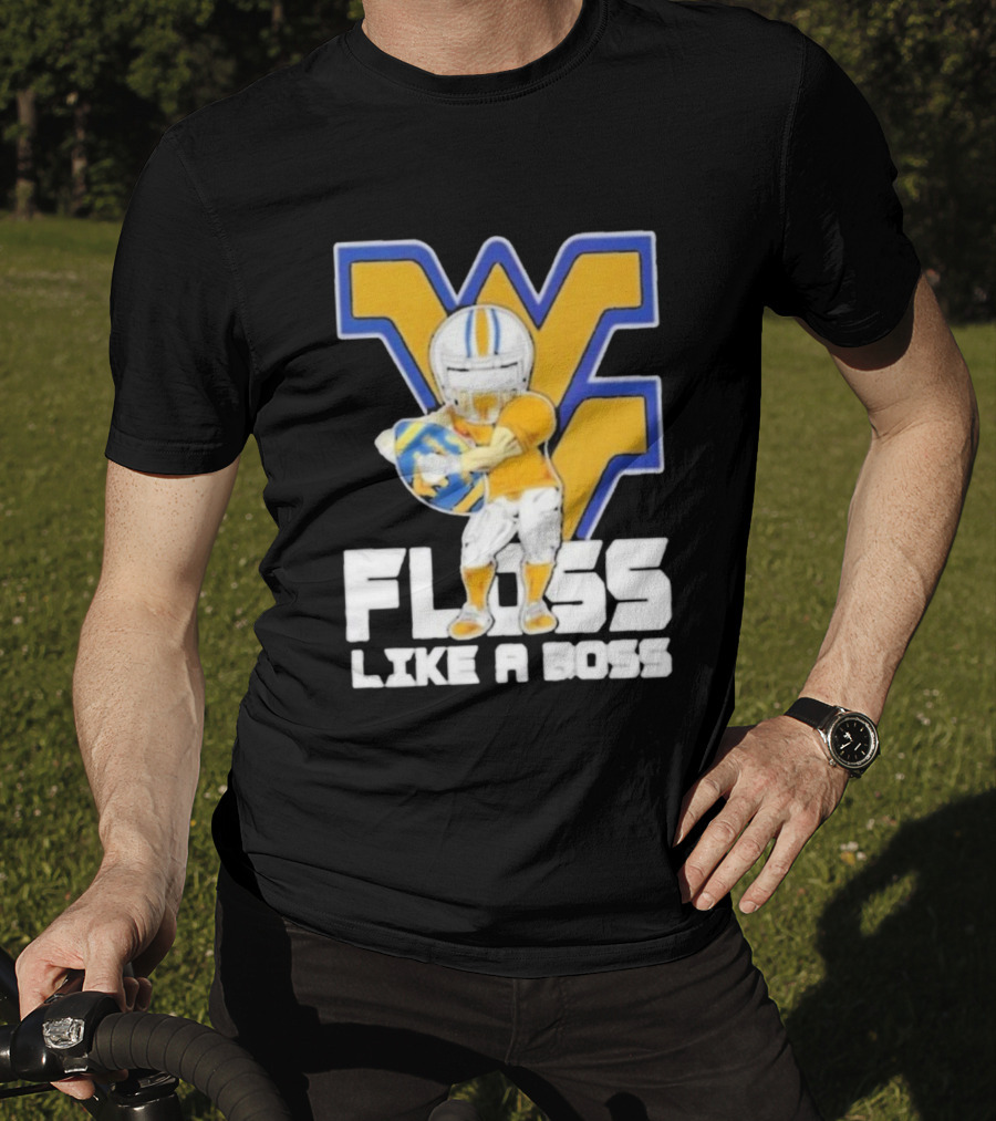 West Virginia Mountaineers Floss Like A Boss Football Celebration T-Shirt