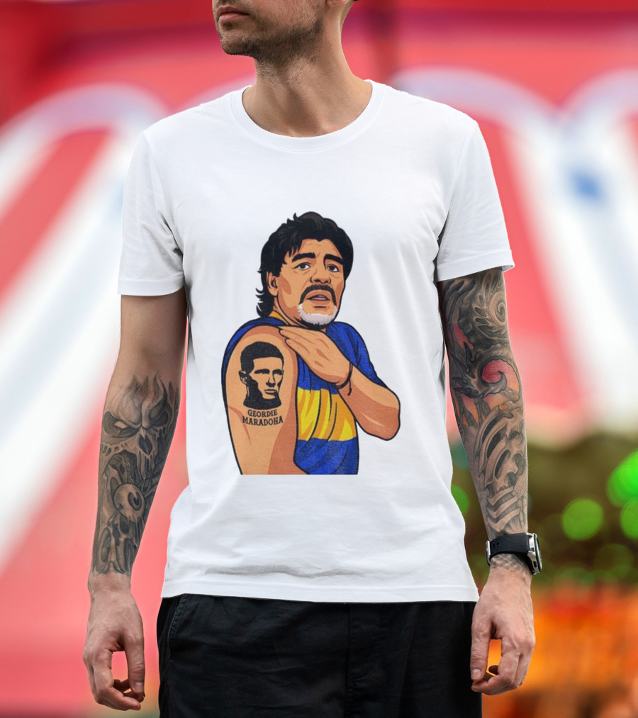 Elliot Anderson Geordie Maradona Tattoo Icon Illustration T-Shirt