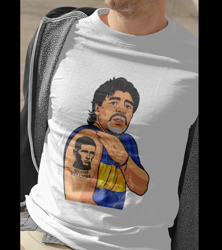 Elliot Anderson Geordie Maradona Tattoo Icon Illustration T-Shirt