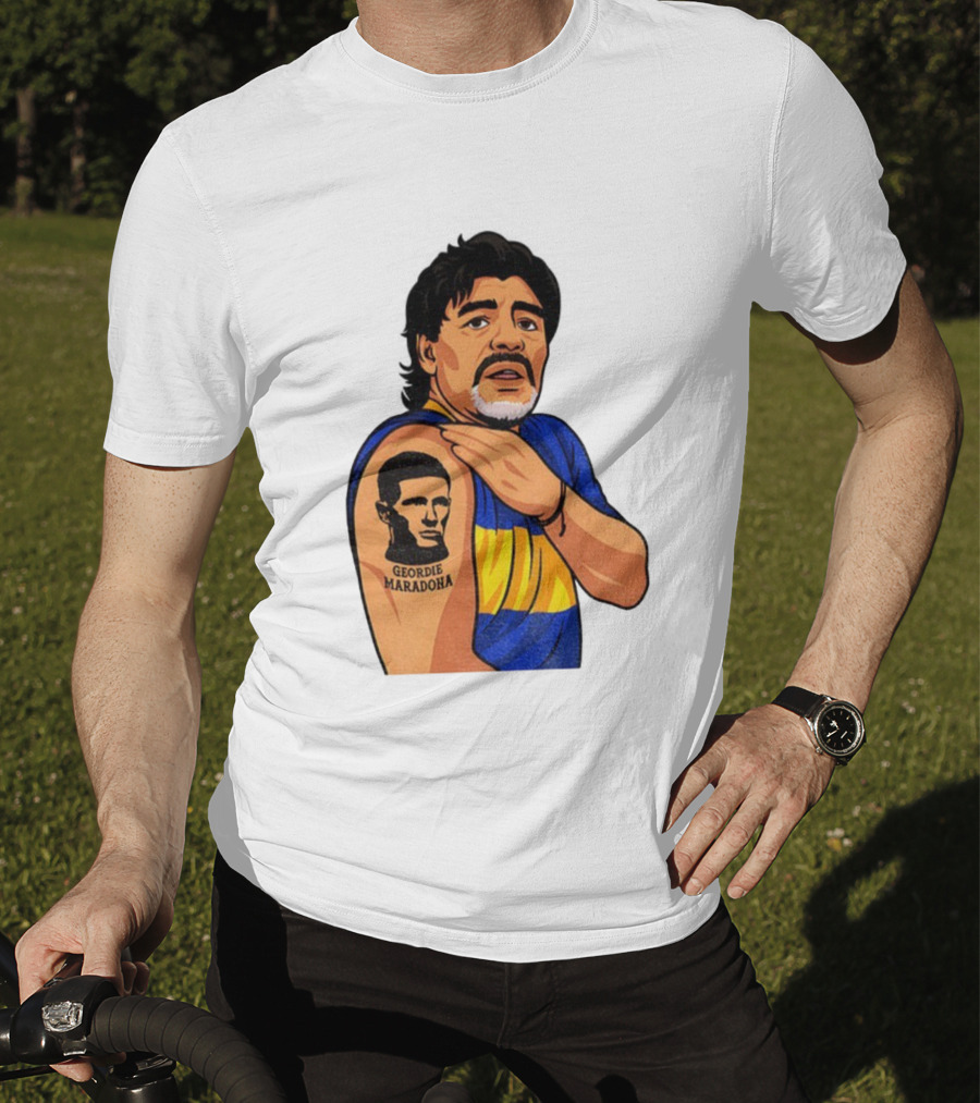 Elliot Anderson Geordie Maradona Tattoo Icon Illustration T-Shirt