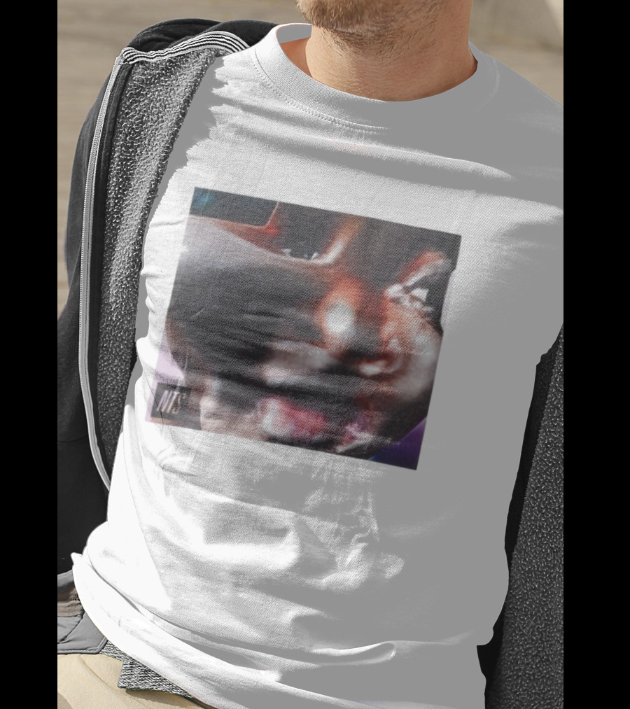 Frank Dorrey NTS Squish Face Distorted Portrait T-Shirt