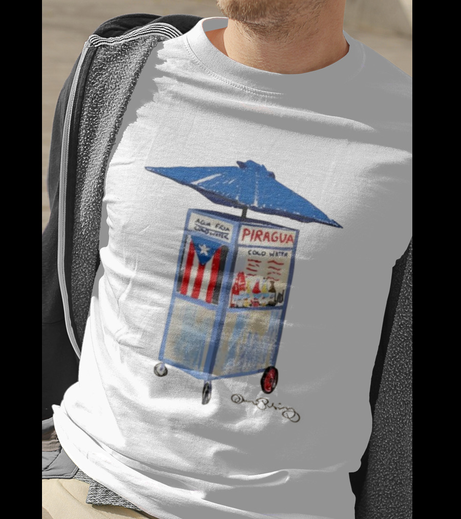 Puerto Rico Piragua Cart Cool Water Flag T-Shirt