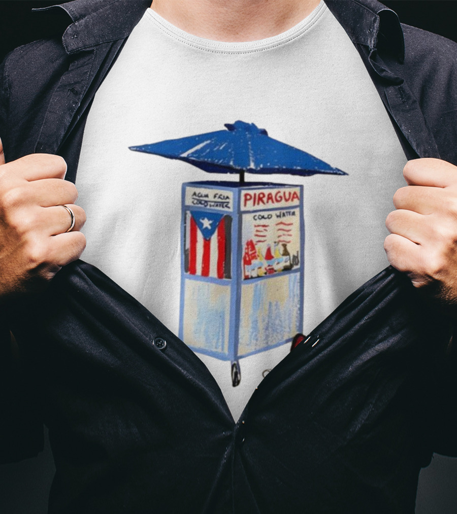Puerto Rico Piragua Cart Cool Water Flag T-Shirt