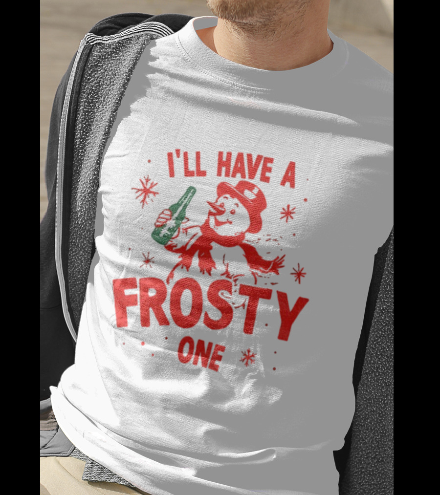 I’ll Have A Frosty One Snowman Christmas 2025 T-Shirt