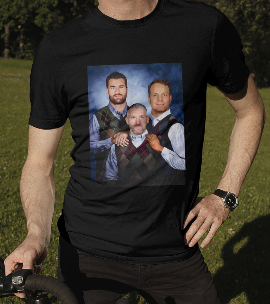 Alexander Ovechkin Tom Wilson John Carlson Step Brothers Portrait T-Shirt