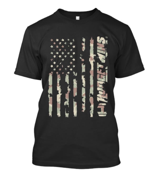 Camouflage Flag 9/11 Never Forget WMS T-Shirt