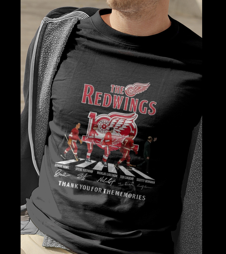 The Red Wings 100th Anniversary Thank You For The Memories Crosswalk T-Shirt
