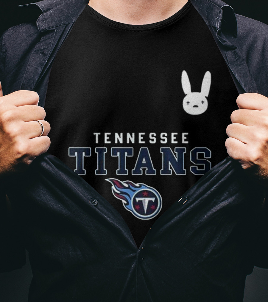 Tennessee Titans Bad Bunny DTMF Collaboration T-Shirt