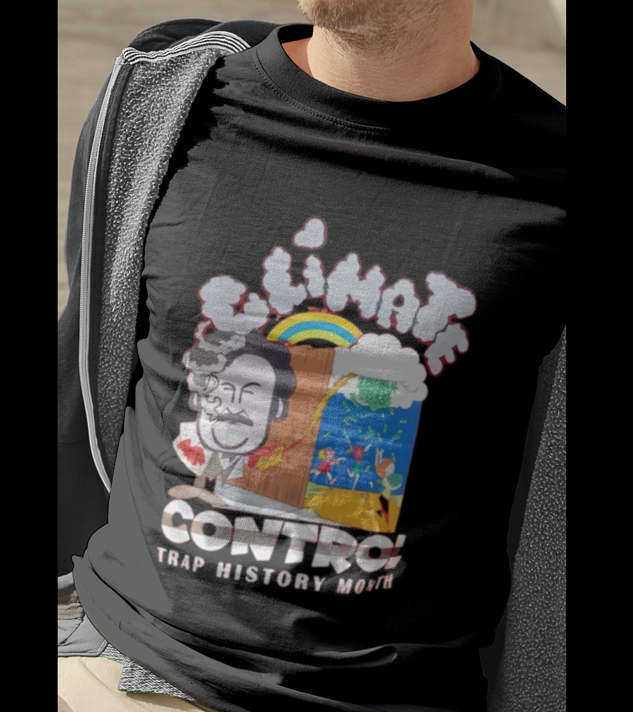 Jmacworldwide Climate Control Trap History Month Rainbow Cartoon Style T-Shirt