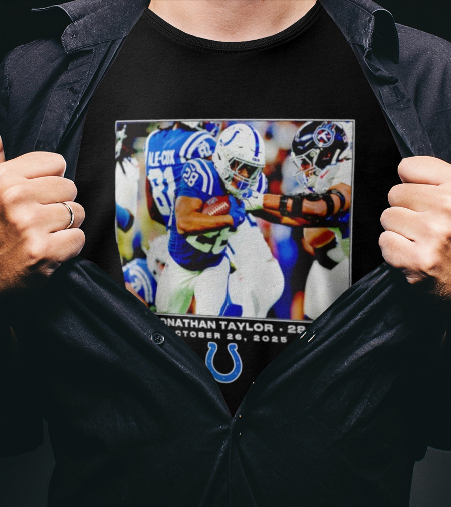 Jonathan Taylor Colts NFL Week 8 Action T-Shirt