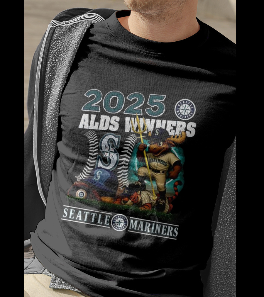 2025 Seattle Mariners ALDS Winners Mascot T-Shirt