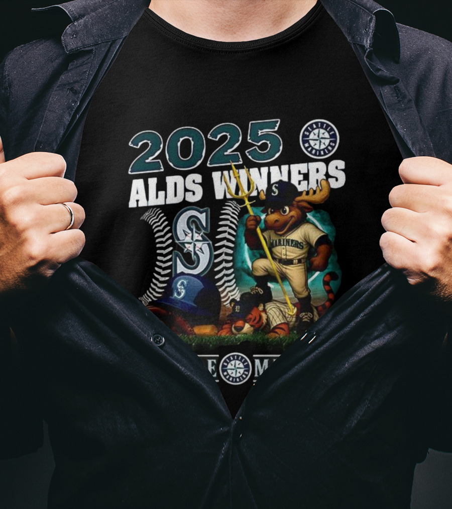 2025 Seattle Mariners ALDS Winners Mascot T-Shirt
