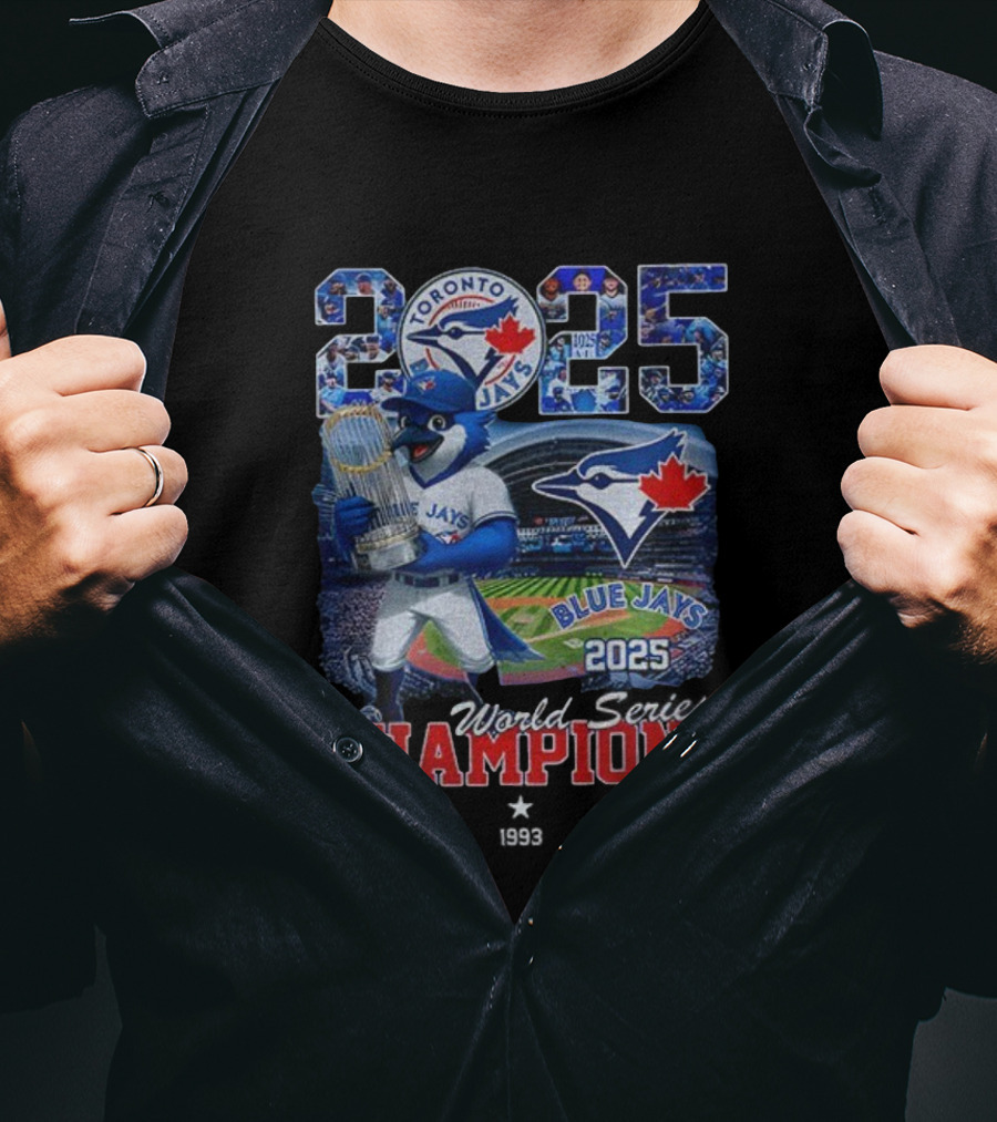 Toronto Blue Jays 2025 World Series Champion Victory Celebration T-Shirt
