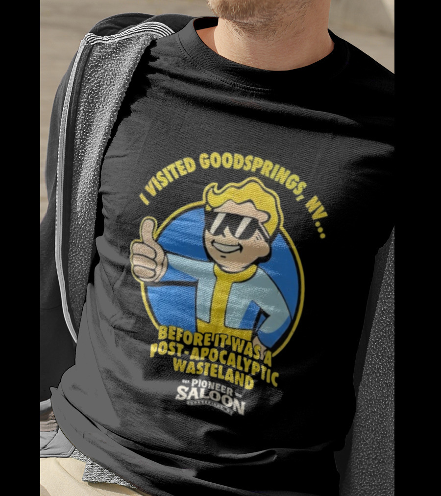 Vault Boy Thumbs Up Goodsprings NV Pre-Apocalypse Wasteland Explorer T-Shirt