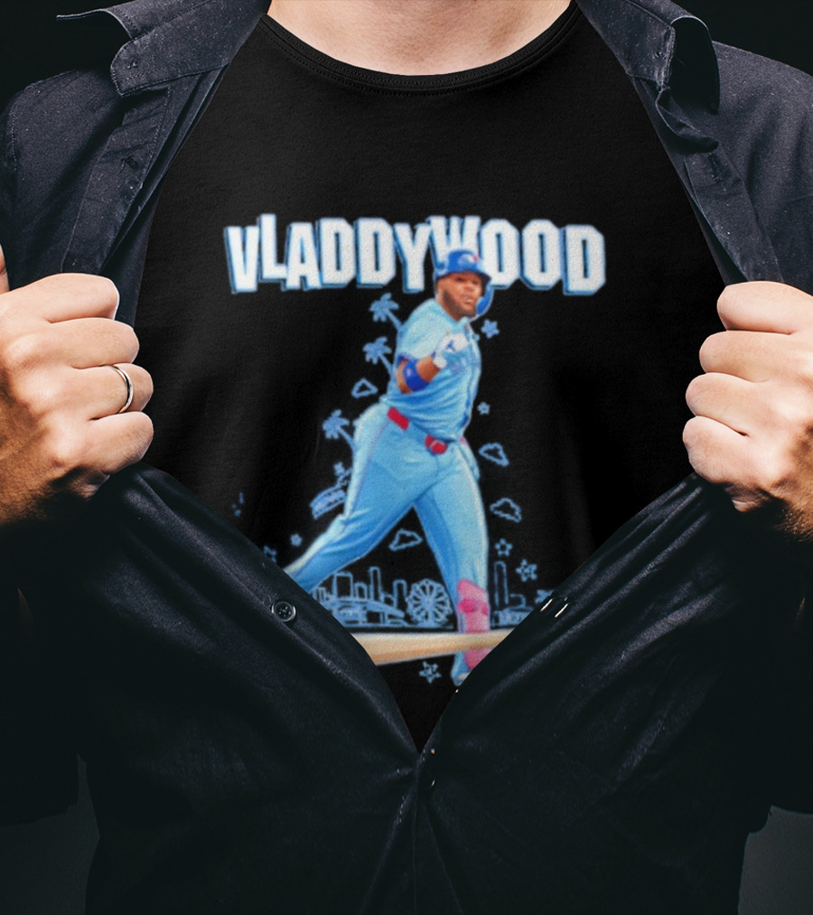 Vladdywood Vladimir Guerrero Jr. Toronto Blue Jays MLB Baseball Player Iconic Style T-Shirt