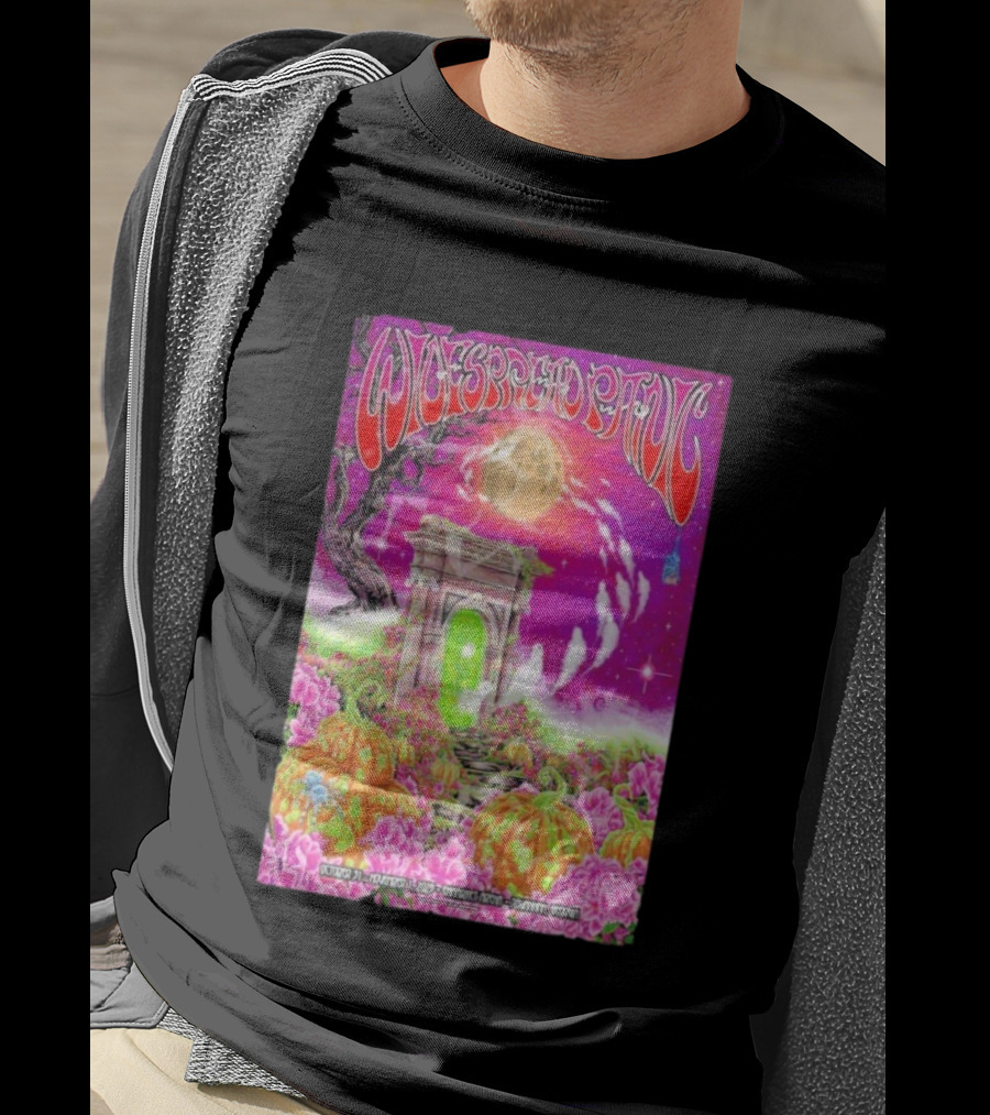 Widespread Panic Savannah Tour Spooky Pink Pumpkin Gateway October 31 2025 T-Shirt