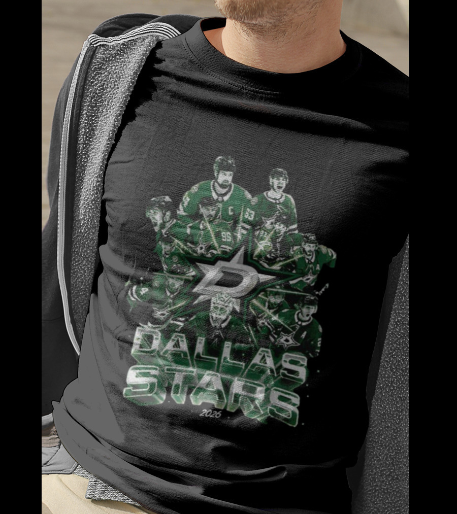 Dallas Stars 2026 Vintage Team Player Montage T-Shirt