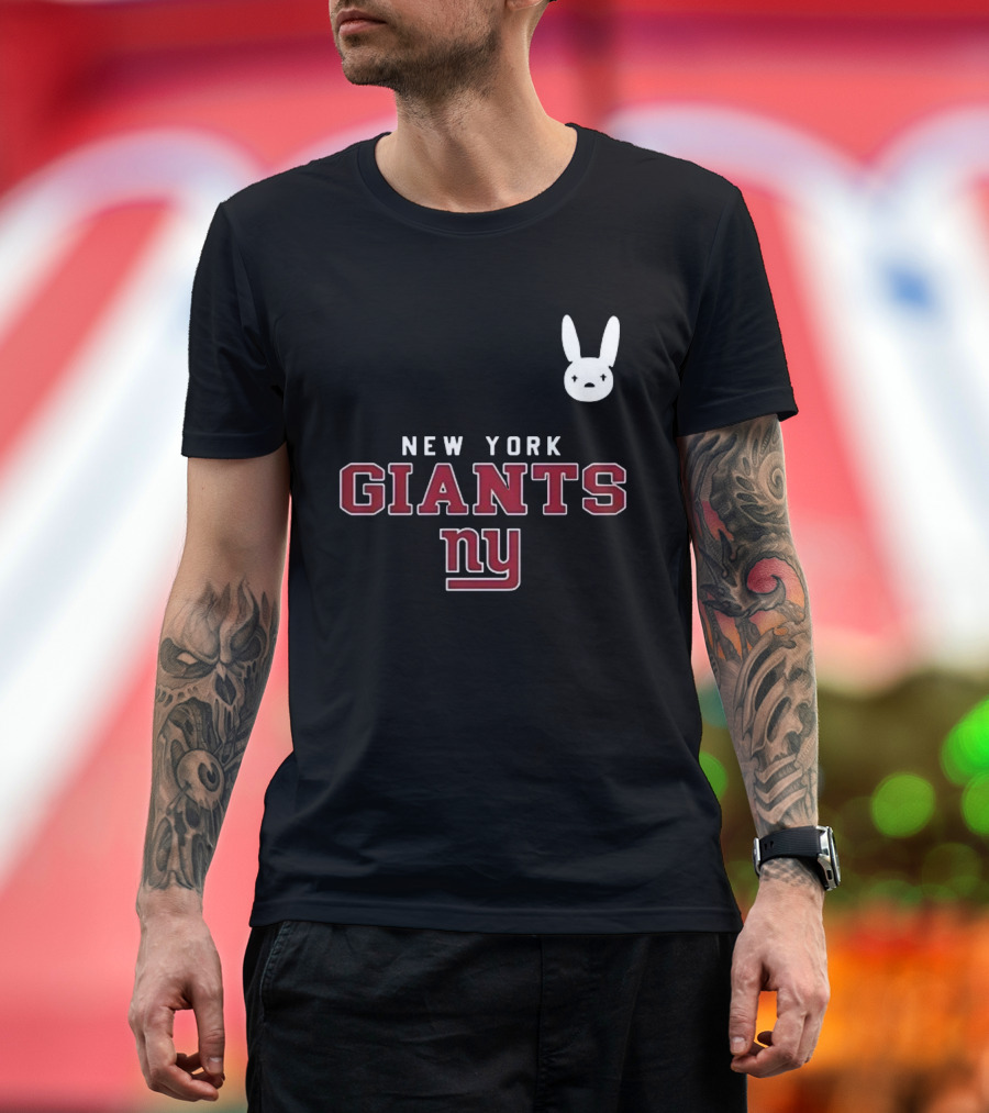 New York Giants NY DTMF Bad Bunny Collaboration T-Shirt