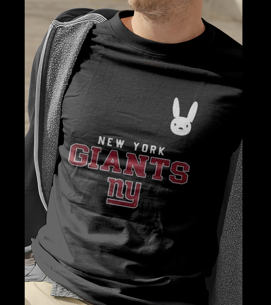 New York Giants NY DTMF Bad Bunny Collaboration T-Shirt
