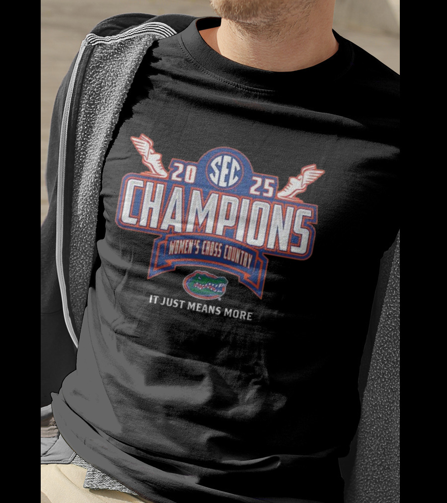 SEC 2025 Champions Women’s Cross Country Florida Gators T-Shirt