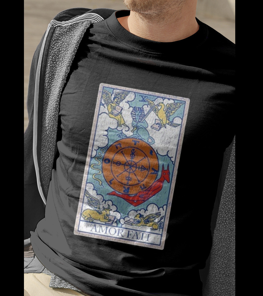 Joe Bartolozzi Amor Fati Wheel Of Fortune Tarot Destiny Unveiled Royal T-Shirt