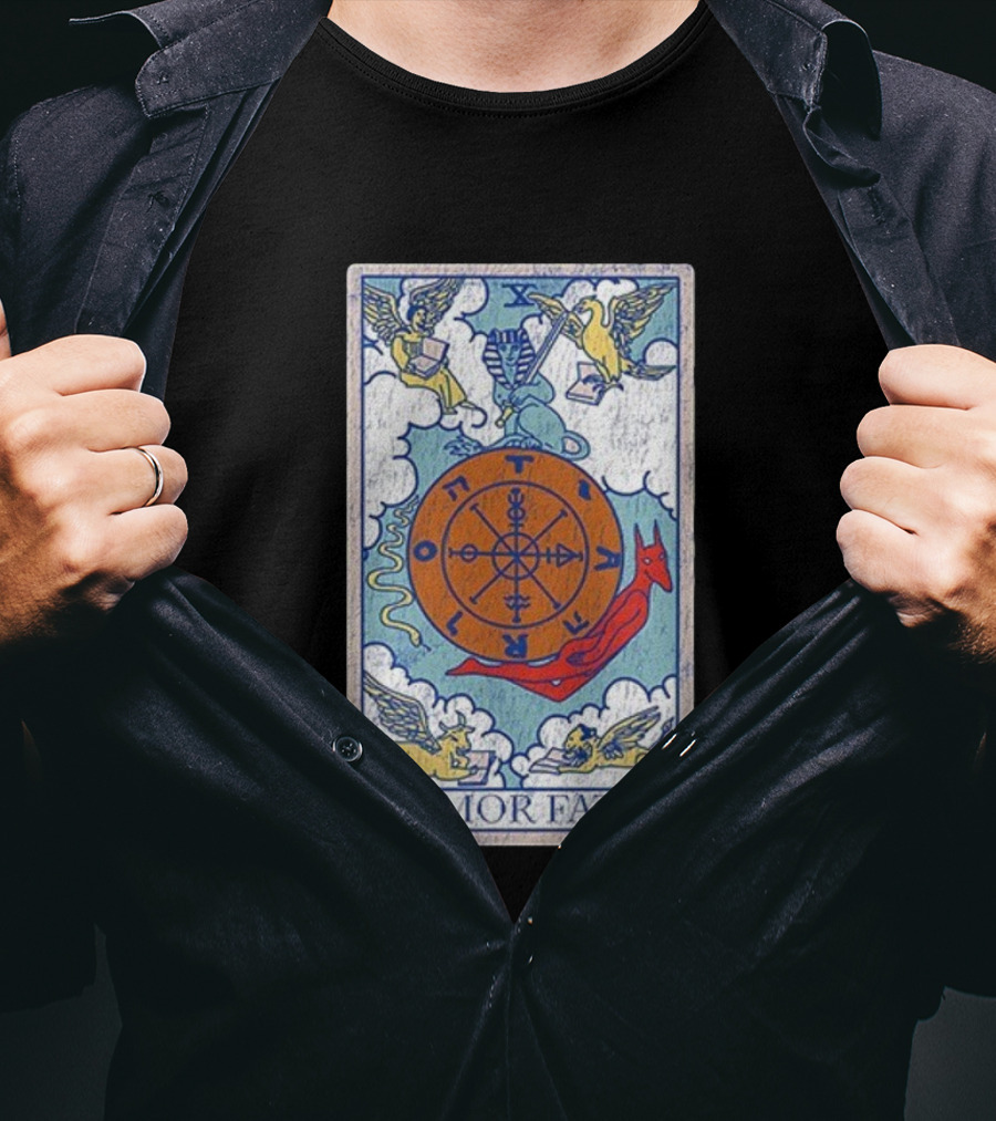 Joe Bartolozzi Amor Fati Wheel Of Fortune Tarot Destiny Unveiled Royal T-Shirt