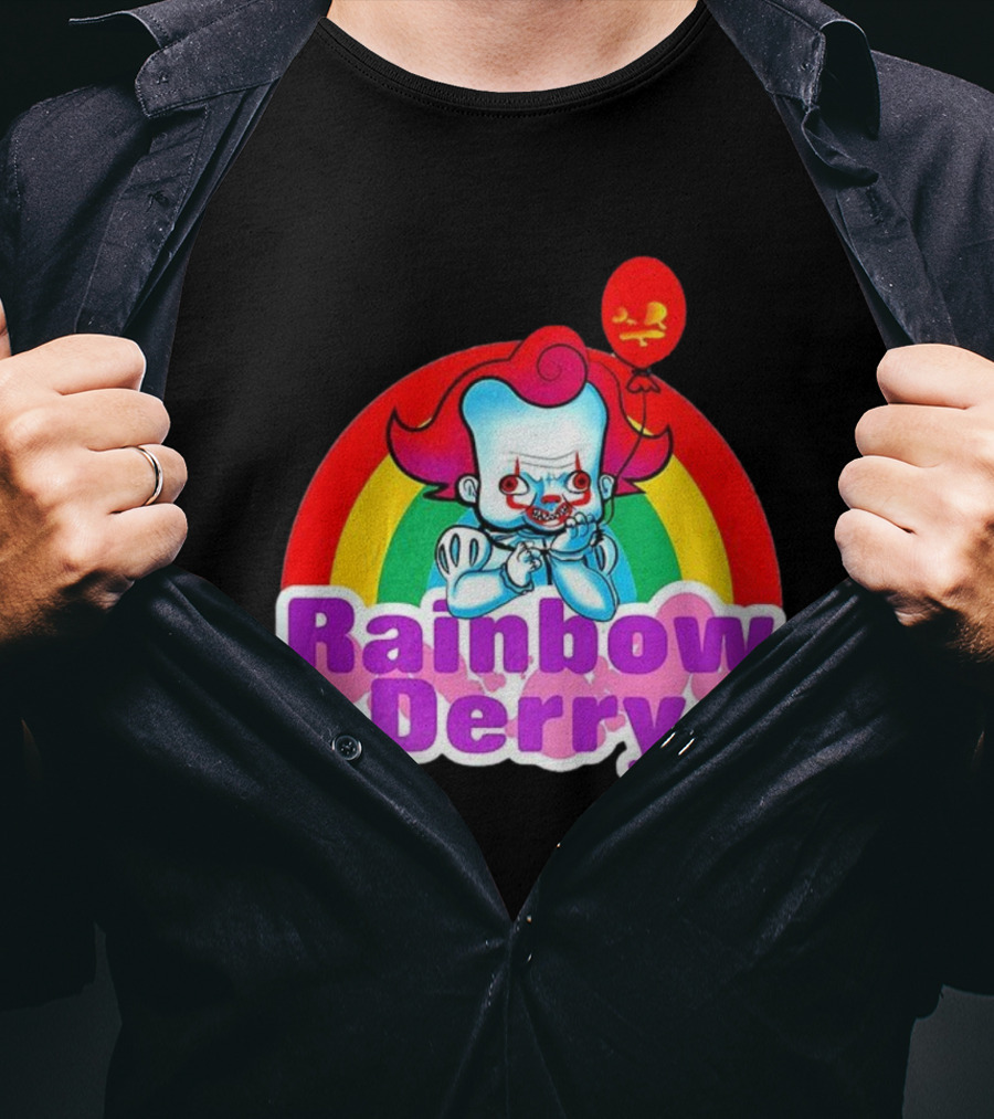 Rainbow Derry Pennywise Infant Balloon Cartoon T-Shirt