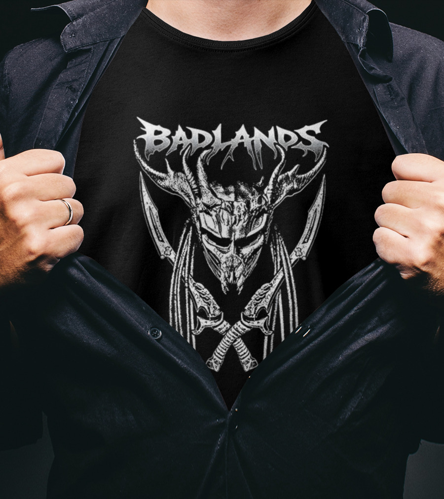 Badlands Predator Mask And Swords T-Shirt