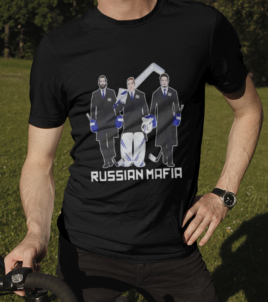 Nikita Kucherov Andrei Vasilevskiy Mikhail Sergachev Russian Mafia Tampa Bay Lightning Hockey T-Shirt