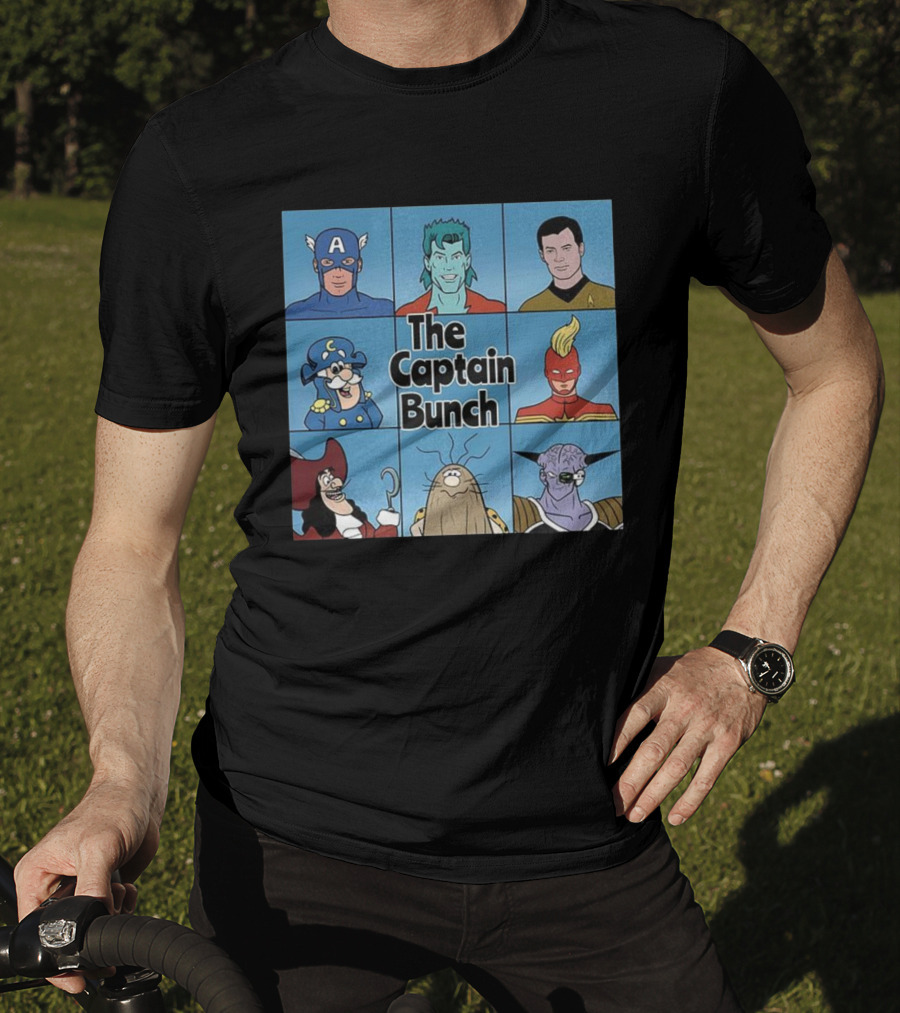 The Captain Bunch The Brady Bunch Cartoon Characters Inspired Design T-Shirt