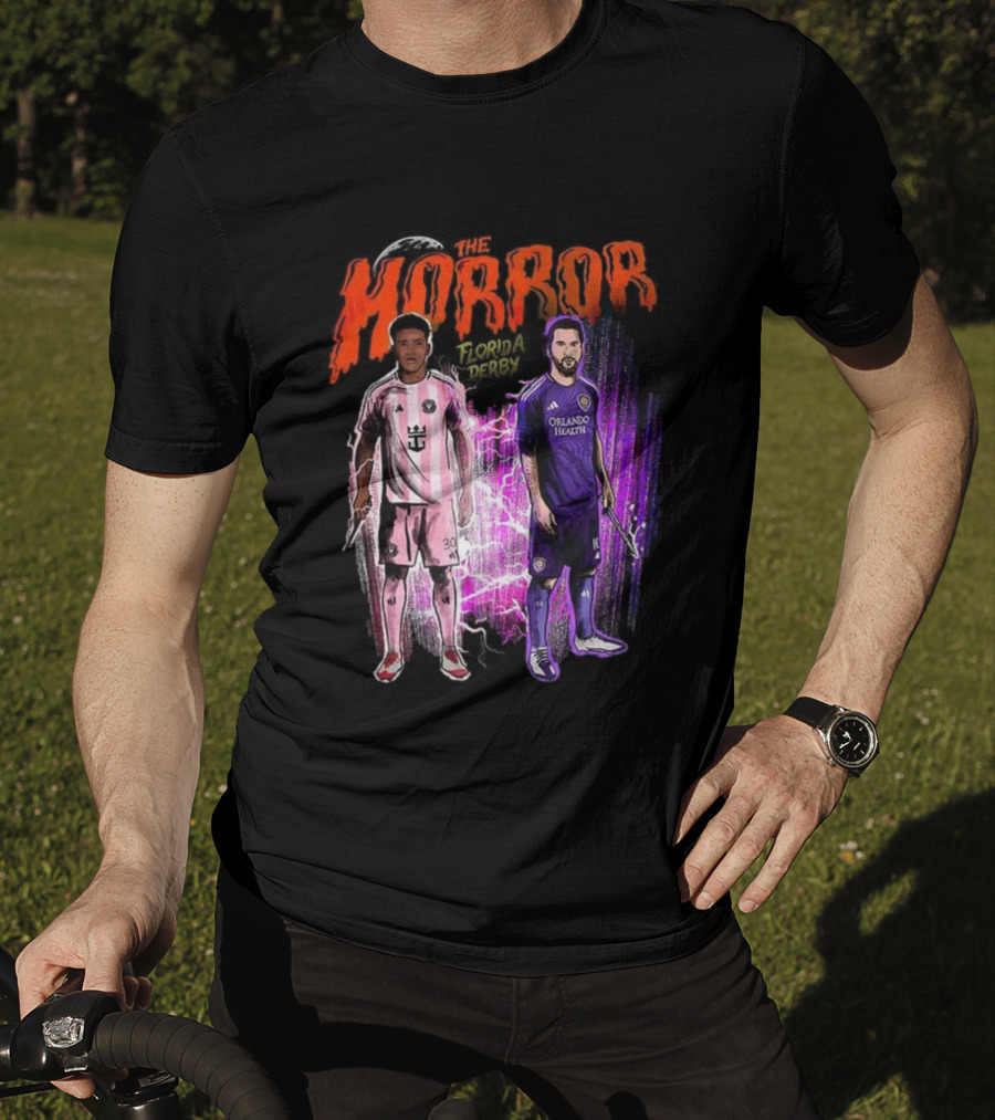 Florida Derby Horror Halloween With Miami And Orlando Players T-Shirt