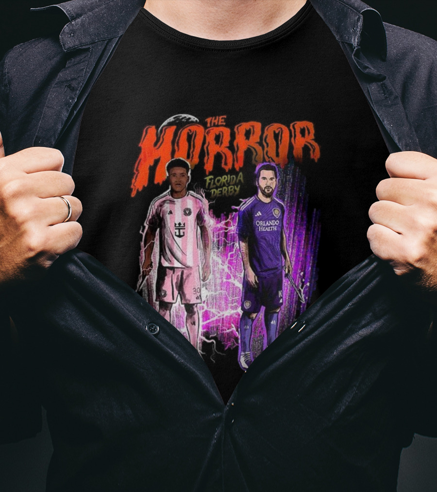 Florida Derby Horror Halloween With Miami And Orlando Players T-Shirt
